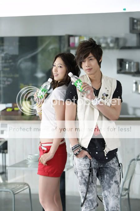 kim hyun joong and park shin hye commercial