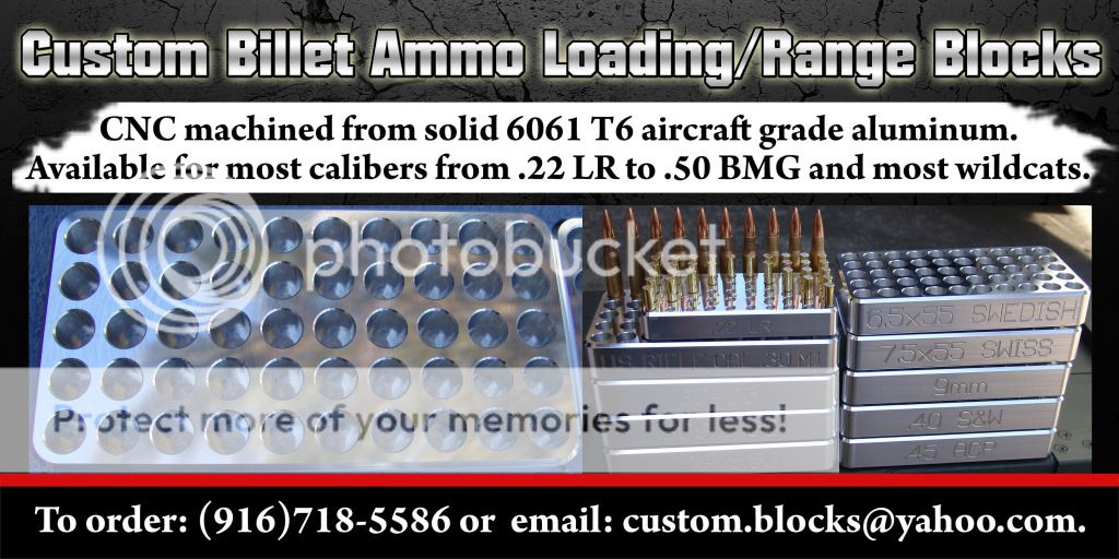 WTS Custom Billet Ammo Loading/Range Blocks