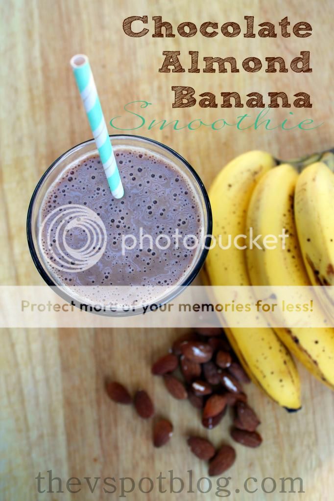 Chocolate Almond Banana Smoothie for weight loss.